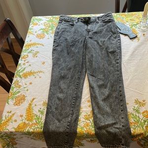 Old Navy black washed jeans.